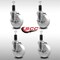 Service Caster 5'' SS Nylon Swivel 1-1/4'' Expanding Stem Caster Set with Brake, 4PK SCC-SSEX20S514-NYS-TLB-114-4 - alternate 2